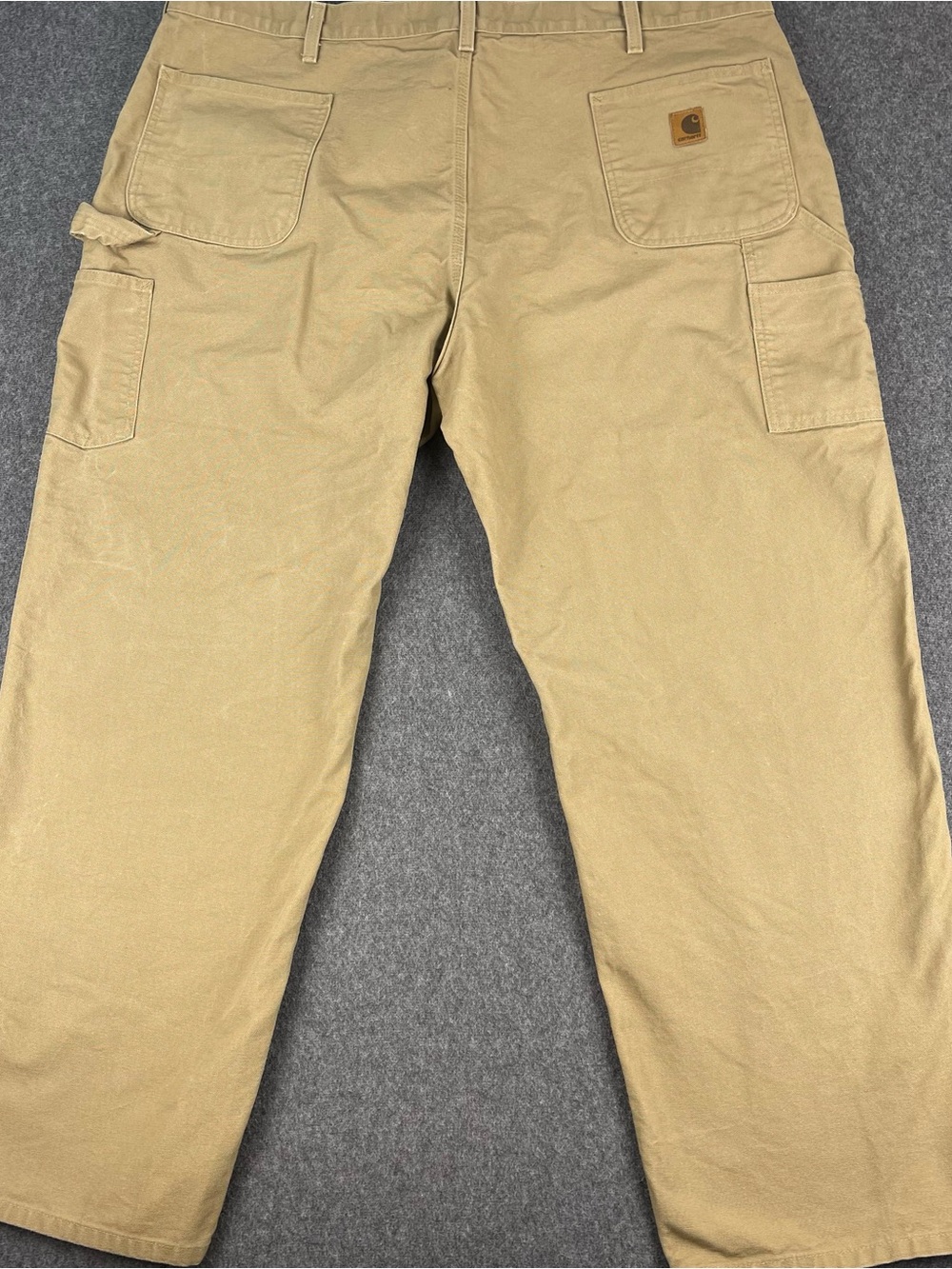 Vtg Y2K Carhartt B11 Canvas Carpenter Skate Workwear Pants Mens 46x32 Wide Leg